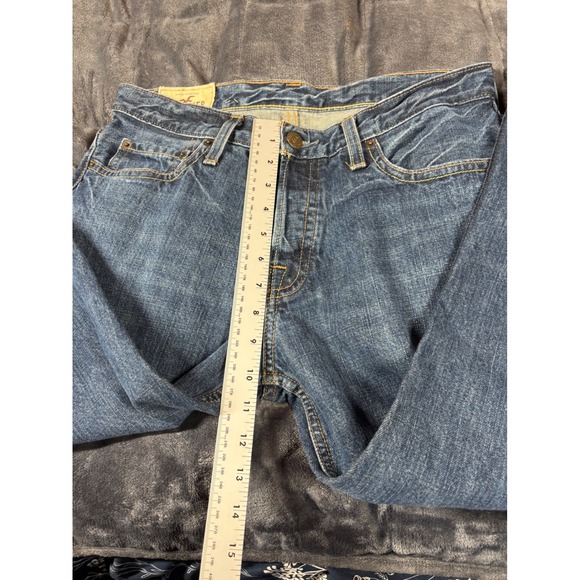 Hollister Mens Classic Straight Jeans W32 L32 Blue Denim Made in Guatemala - Picture 7 of 11